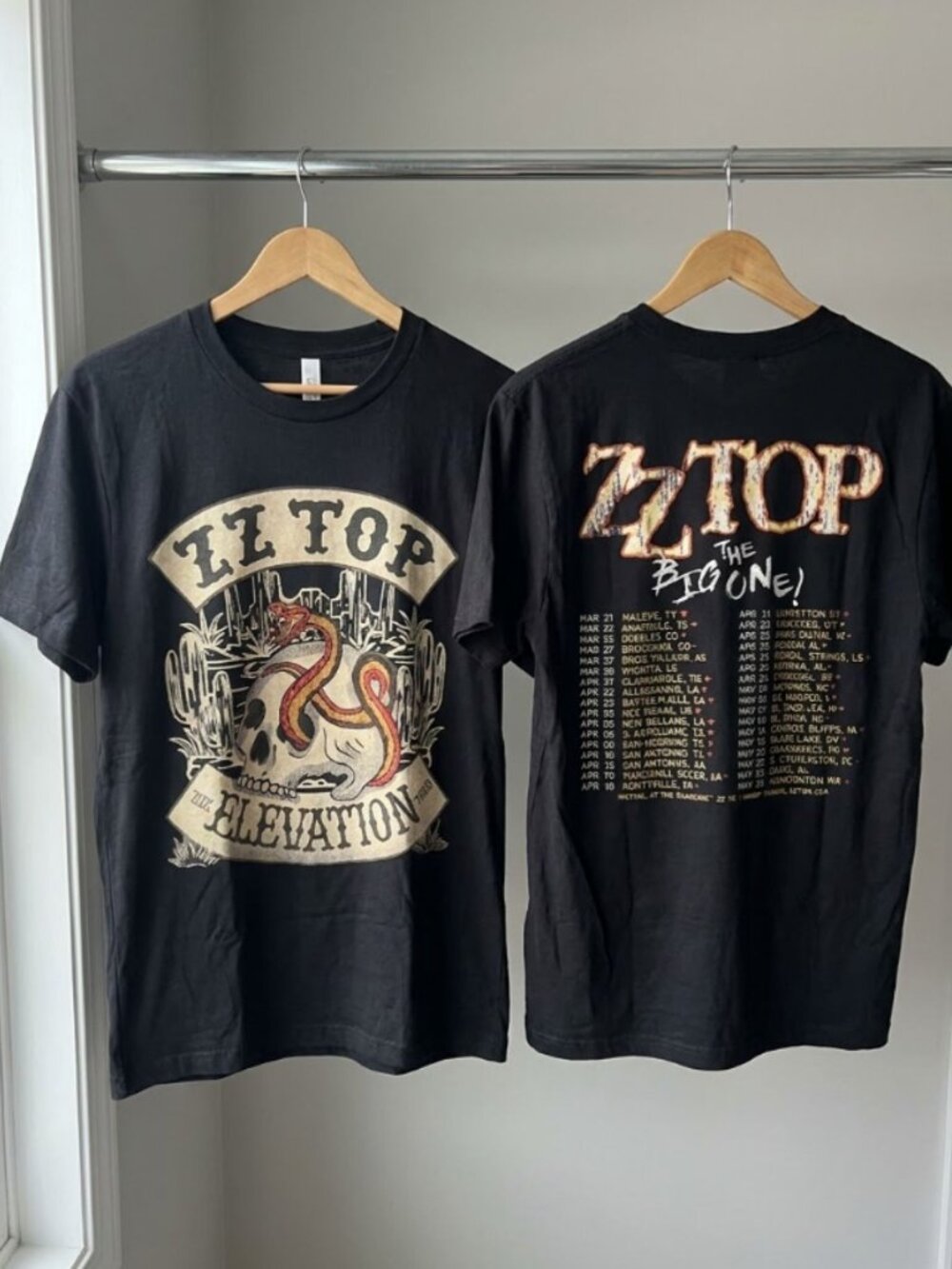 ZZ Top The Big One Tour 2026 T-Shirt Reprint